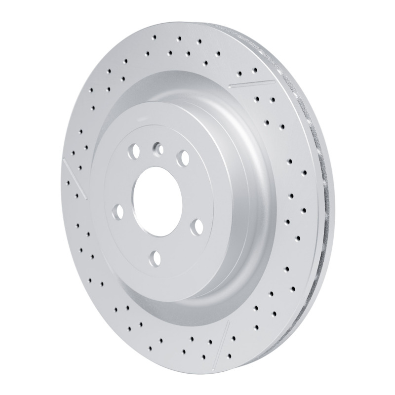 Mercedes-Benz GLE63 AMG Brake Rotor (1) - Rear - R1 Concepts - GeoSPEC Drilled & Slotted - `12-`19